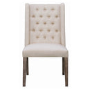 Bexley  Rectangular Live Edge Dining Table Set Honey