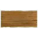 Bexley 90-inch Live Edge Dining Table Natural Honey