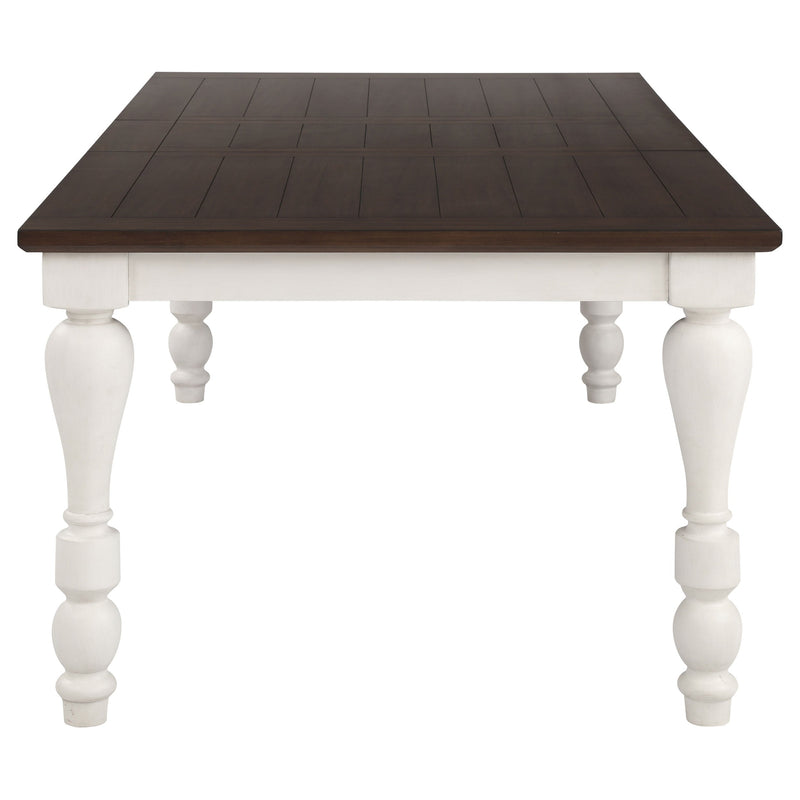 Madelyn  Rectangular Dining Table Set Coastal White