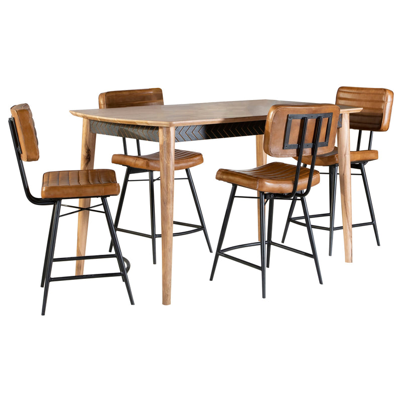 Partridge  Counter Dining Set Sheesham and Camel