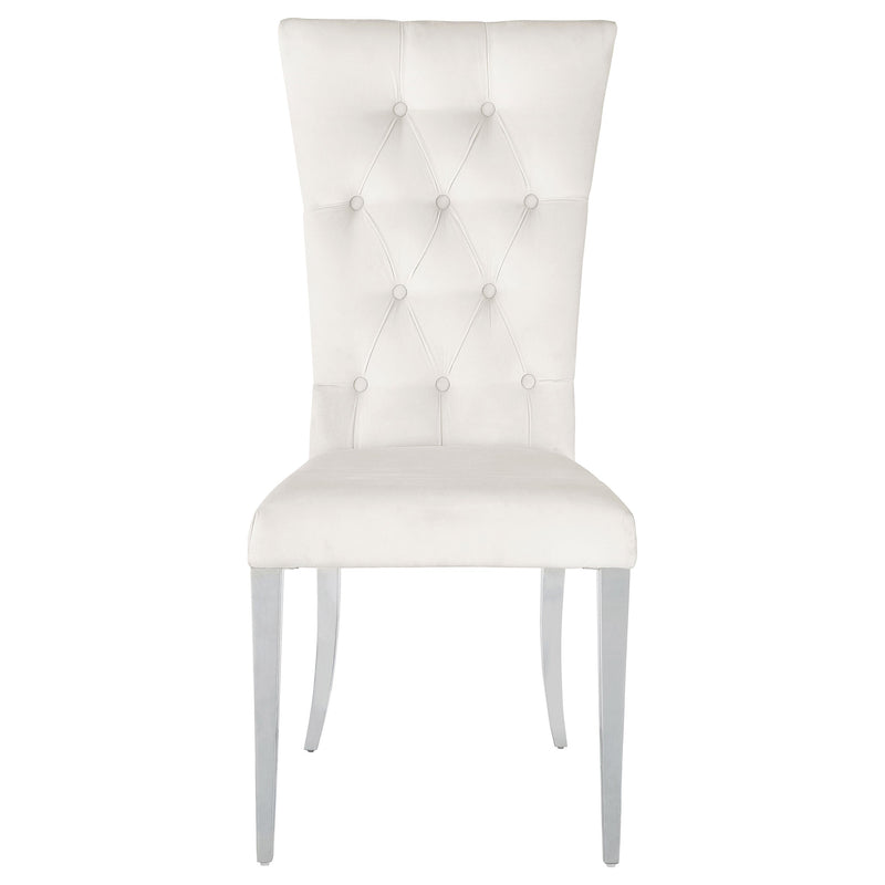 Kerwin Velvet Upholstered Dining Side Chair Grey (Set of 2)