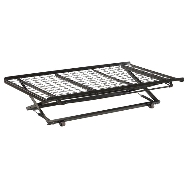 Eden Metal  Pop Up Trundle Bed Black