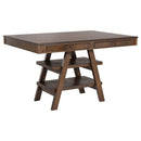 Dewey  Rectangular Dining Table Set Walnut