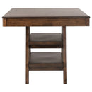 Dewey Rectangular 60-inch Counter Height Dining Table Walnut