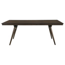 Wes  Rectangular Dining Table Set Dark Walnut