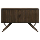 Wes 2-door Sideboard Buffet Storage Cabinet Dark Walnut