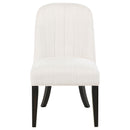 Leandro Upholstered Dining Side Chair Cream (Set of 2)