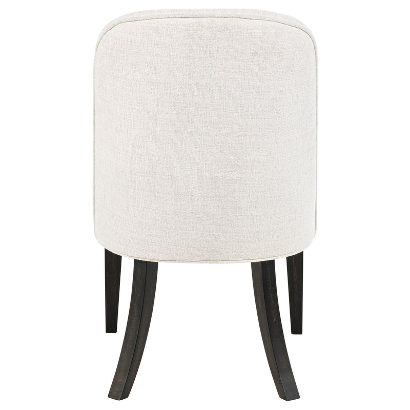 Leandro Upholstered Dining Side Chair Cream (Set of 2)