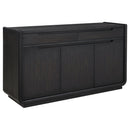 Leandro 2-drawer Dining Sideboard Server Burnished Black