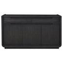 Leandro 2-drawer Dining Sideboard Server Burnished Black