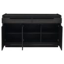 Leandro 2-drawer Dining Sideboard Server Burnished Black