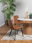 Ortega Upholstered Dining Side Chair Coffee (Set of 2)