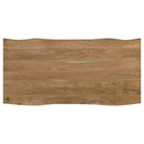 Bradshaw 80-inch Live Edge Wood Dining Table Natural Acacia