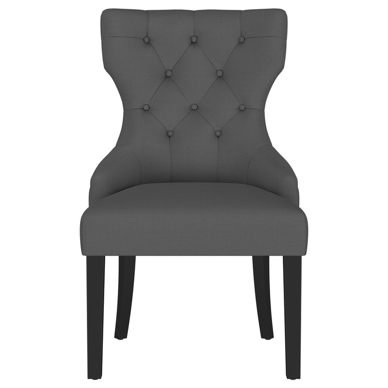 Baney Fabric Upholstered Dining Side Chair Beige and Black