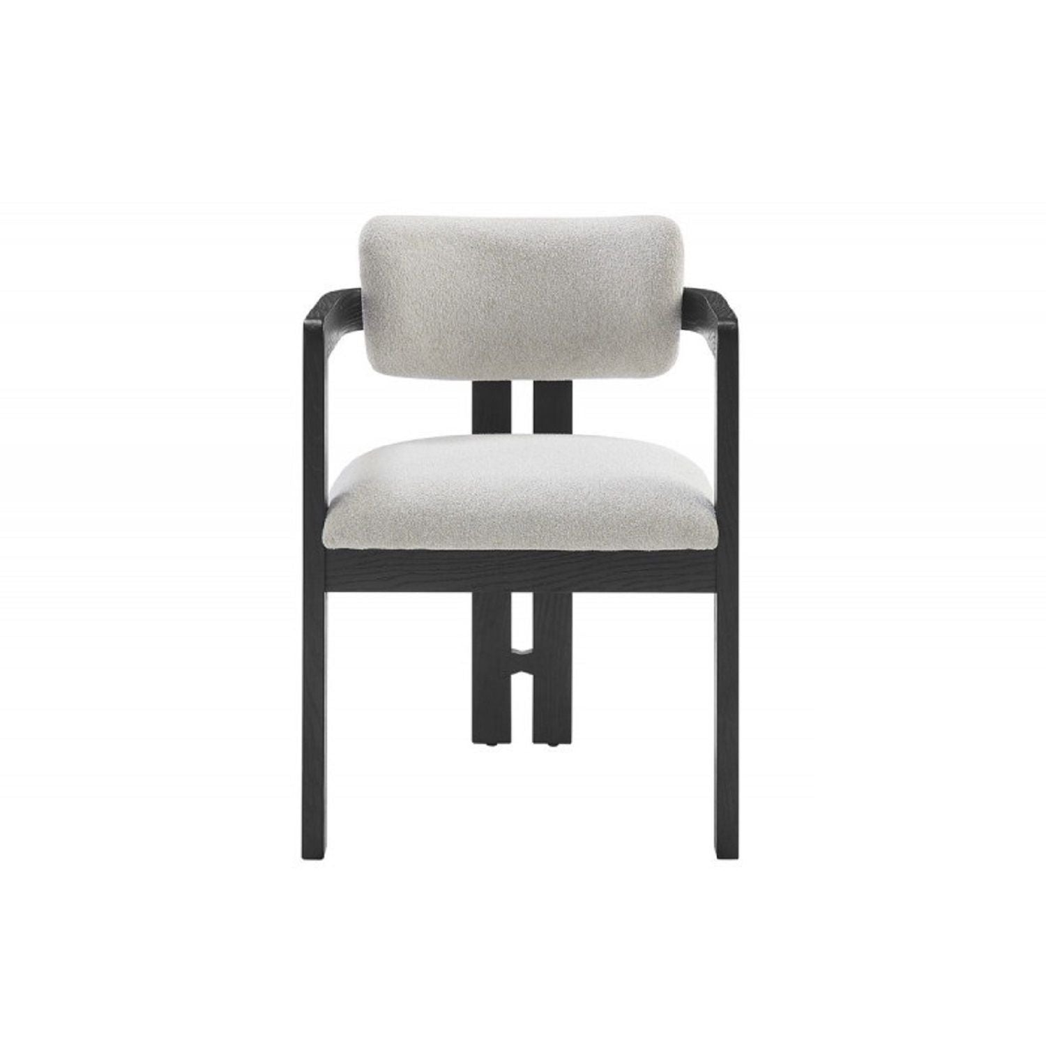 Upholstered Dining Armchair - Black