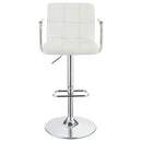Palomar Adjustable Height Bar Stool Black / White and Chrome