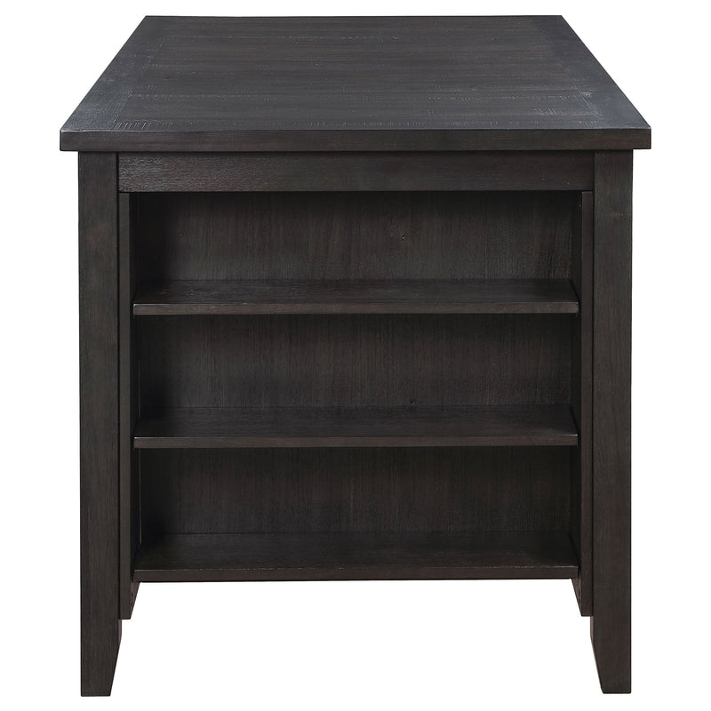 Elliston  Counter Height Dining Table Set Dark Grey