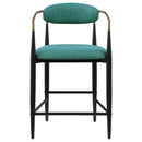 Tina Fabric Upholstered Bar Chair Green (Set of 2)