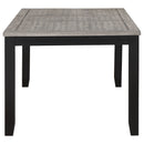 Elodie Rectangular 78-inch Extension Leaf Dining Table Black