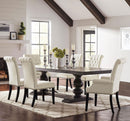 Phelps  Rectangular Dining Table Set Distressed Noir