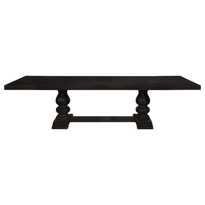 Phelps  Rectangular Dining Table Set Distressed Noir