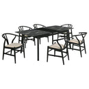 Crestmont  Extension Leaf Dining Table Set Black