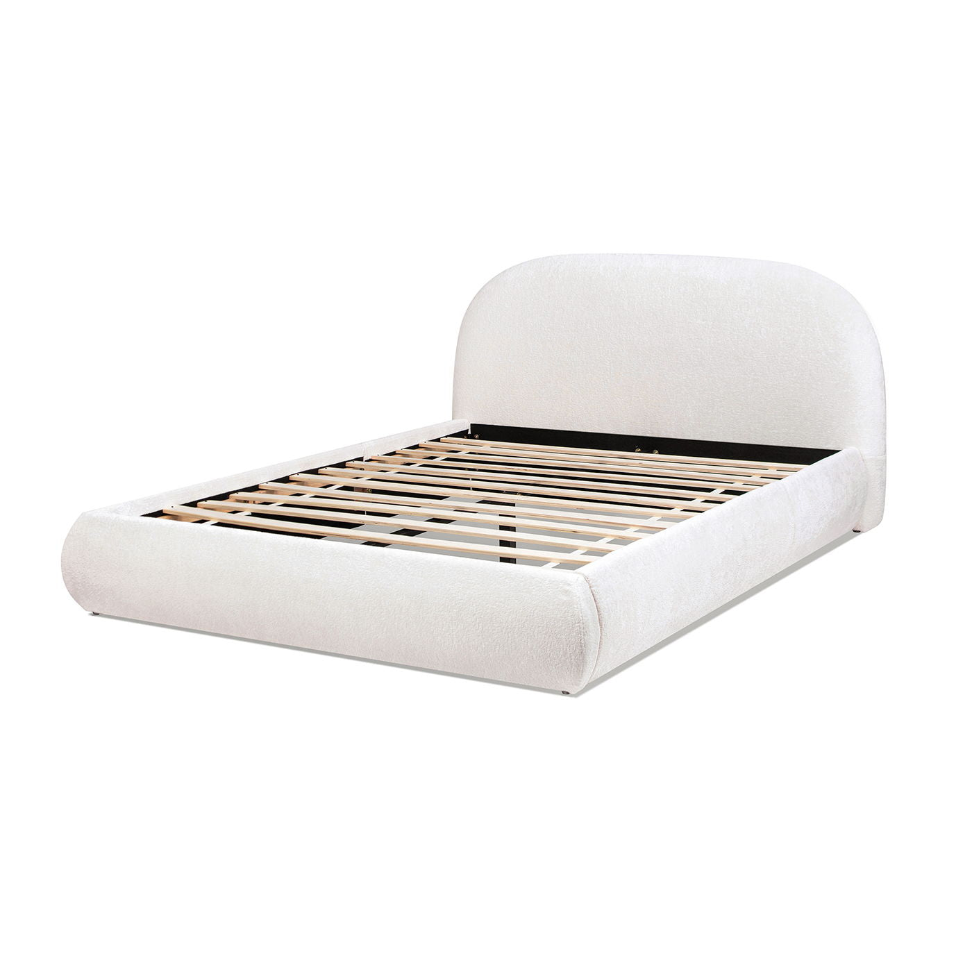 Archie Puffy Grounded - Upholstered Platform Bed
