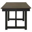 Malia  Refractory Extension Leaf Dining Table Set Oak