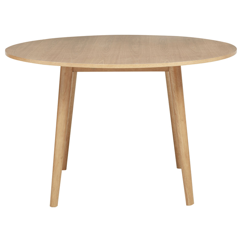 Andrews Round Wood Dining Room Table Set Light Ash