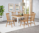 Andrews Round Wood Dining Room Table Set Light Ash