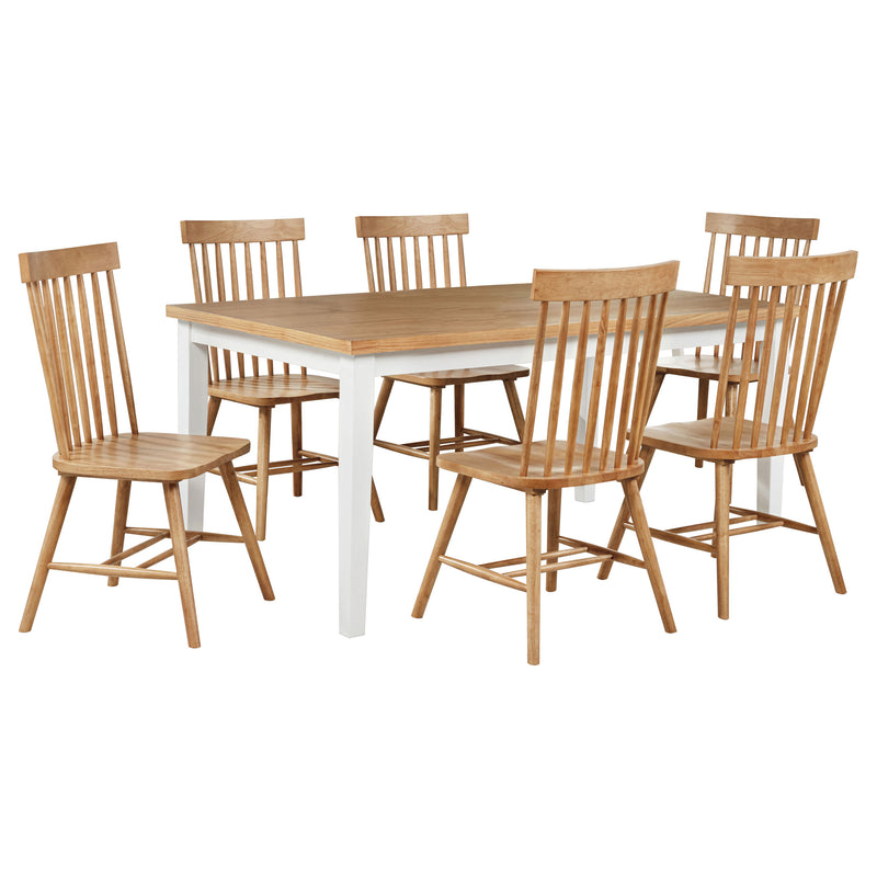 Andrews Round Wood Dining Room Table Set Light Ash