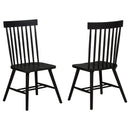 Andrews Windsor Spindle  Dining Side Chair White (Set of 2)