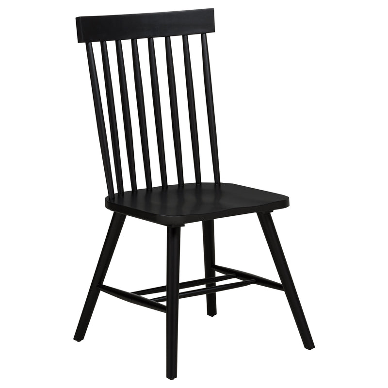 Andrews Windsor Spindle  Dining Side Chair White (Set of 2)