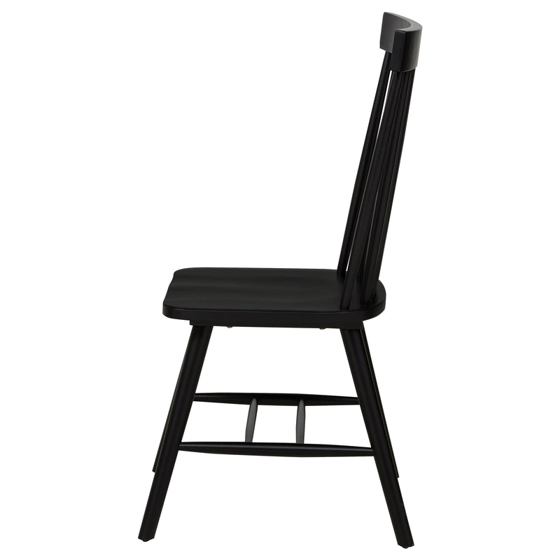 Andrews Windsor Spindle  Dining Side Chair White (Set of 2)