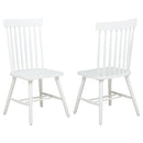 Andrews Windsor Spindle  Dining Side Chair White (Set of 2)