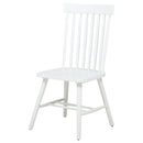 Andrews Windsor Spindle  Dining Side Chair White (Set of 2)