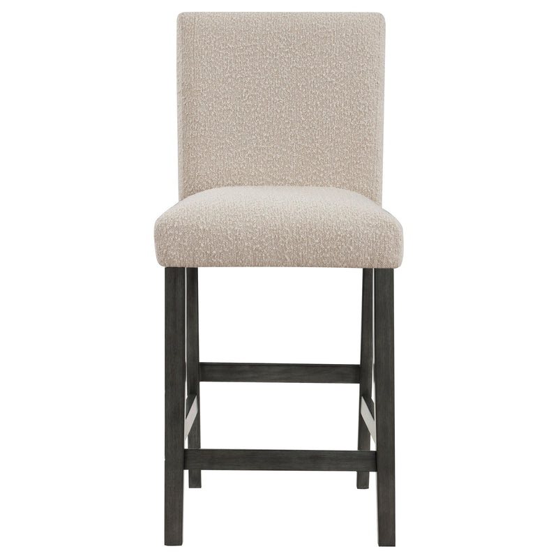 Alba Boucle Upholstered Counter Chair White (Set of 2)