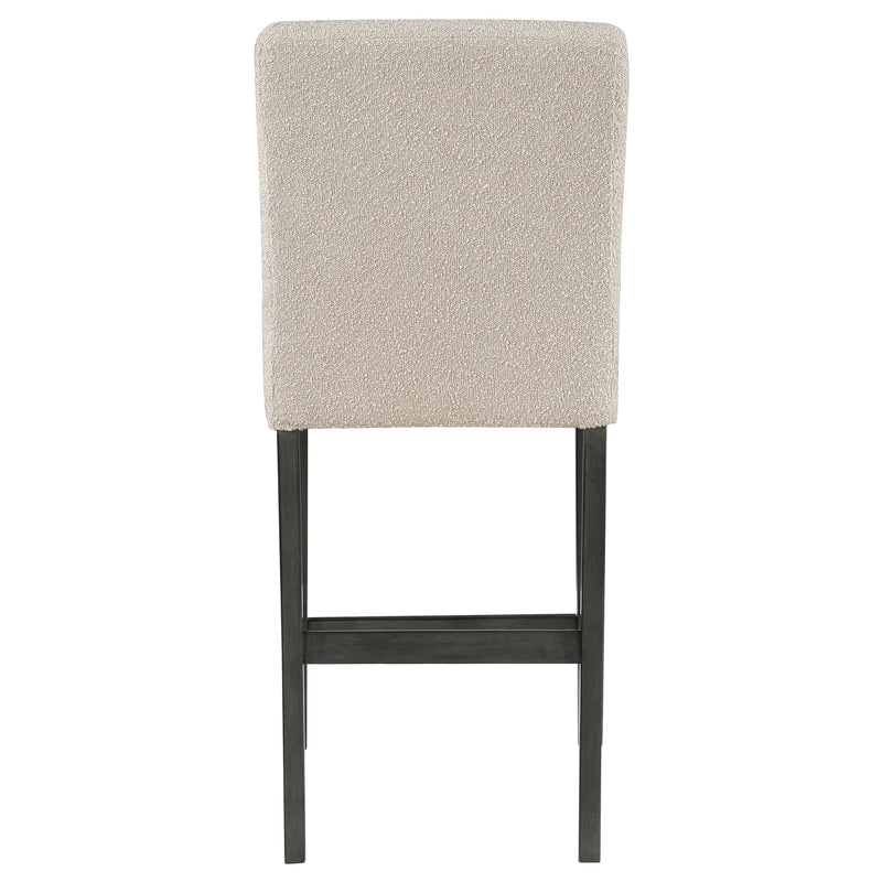 Alba Boucle Upholstered Counter Chair White (Set of 2)