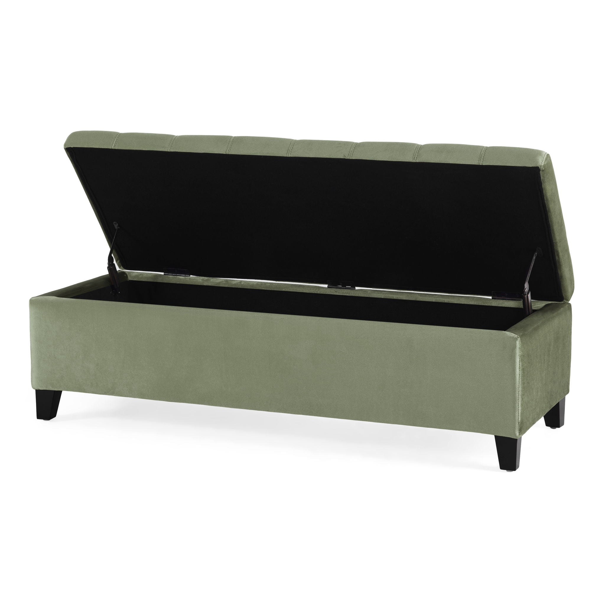 Wendover - Elegant Tufted Storage Bench With Lift-Up Top And Birch Wood Legs
