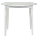 Bucknell 3-piece Round Drop Leaf Dining Table Set White