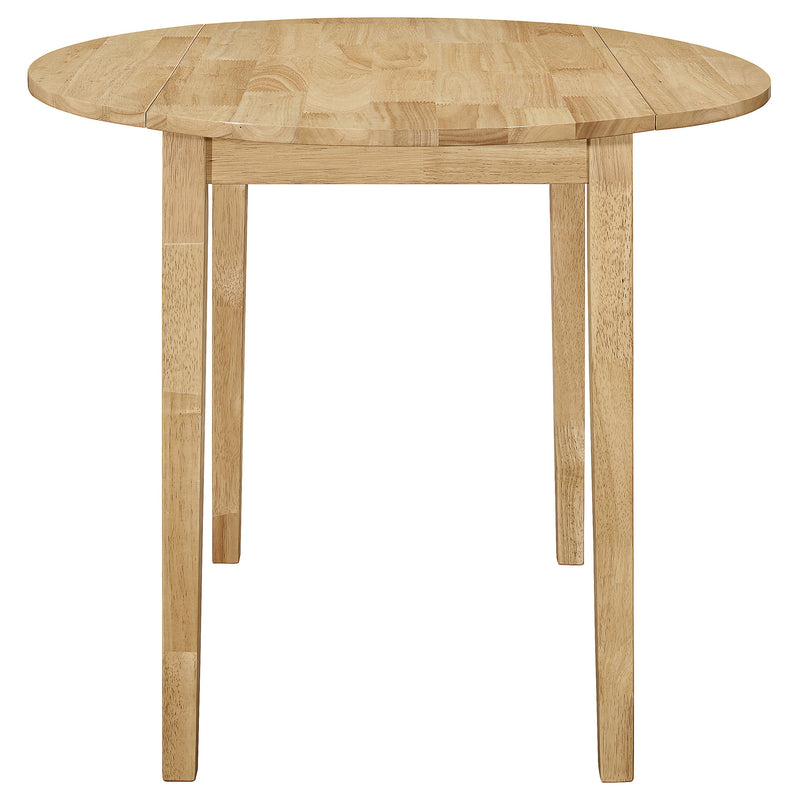 Bucknell  Round Drop Leaf Dining Table Set Cappuccino