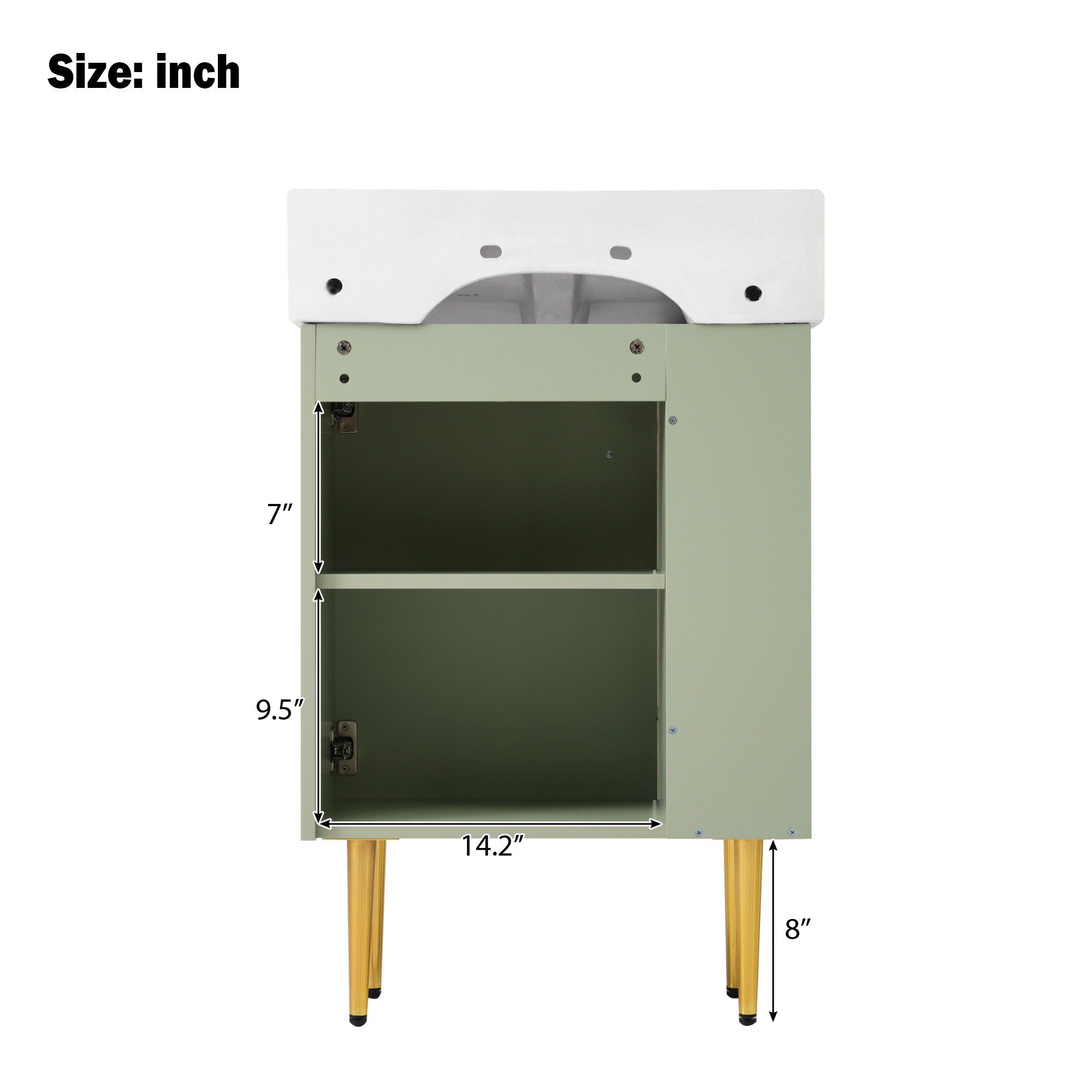 Bathroom Vanity, Combo Cabinet, Bathroom Storage Cabinet, Single Ceramic Sink