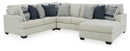 Lowder 4-Piece Sectional with Chaise