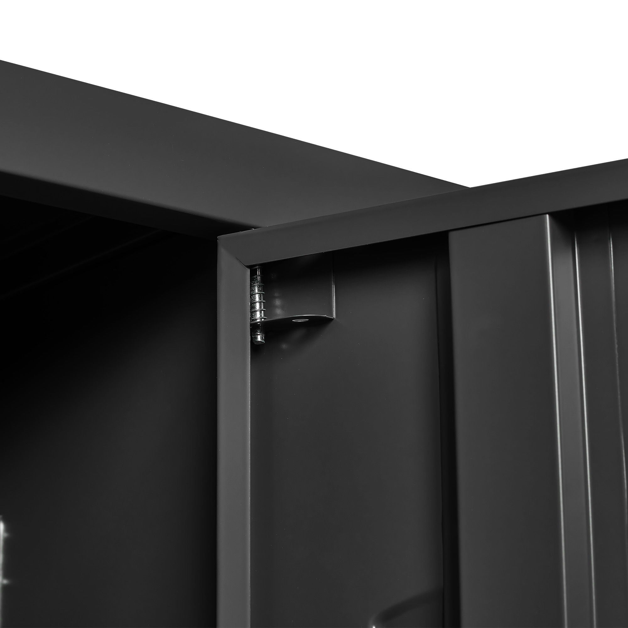 9 Door Lockers With Lock For Secure Storage And - Black