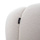 Divani Casa Yolonda - Modern Curved Beige Fabric Sofa