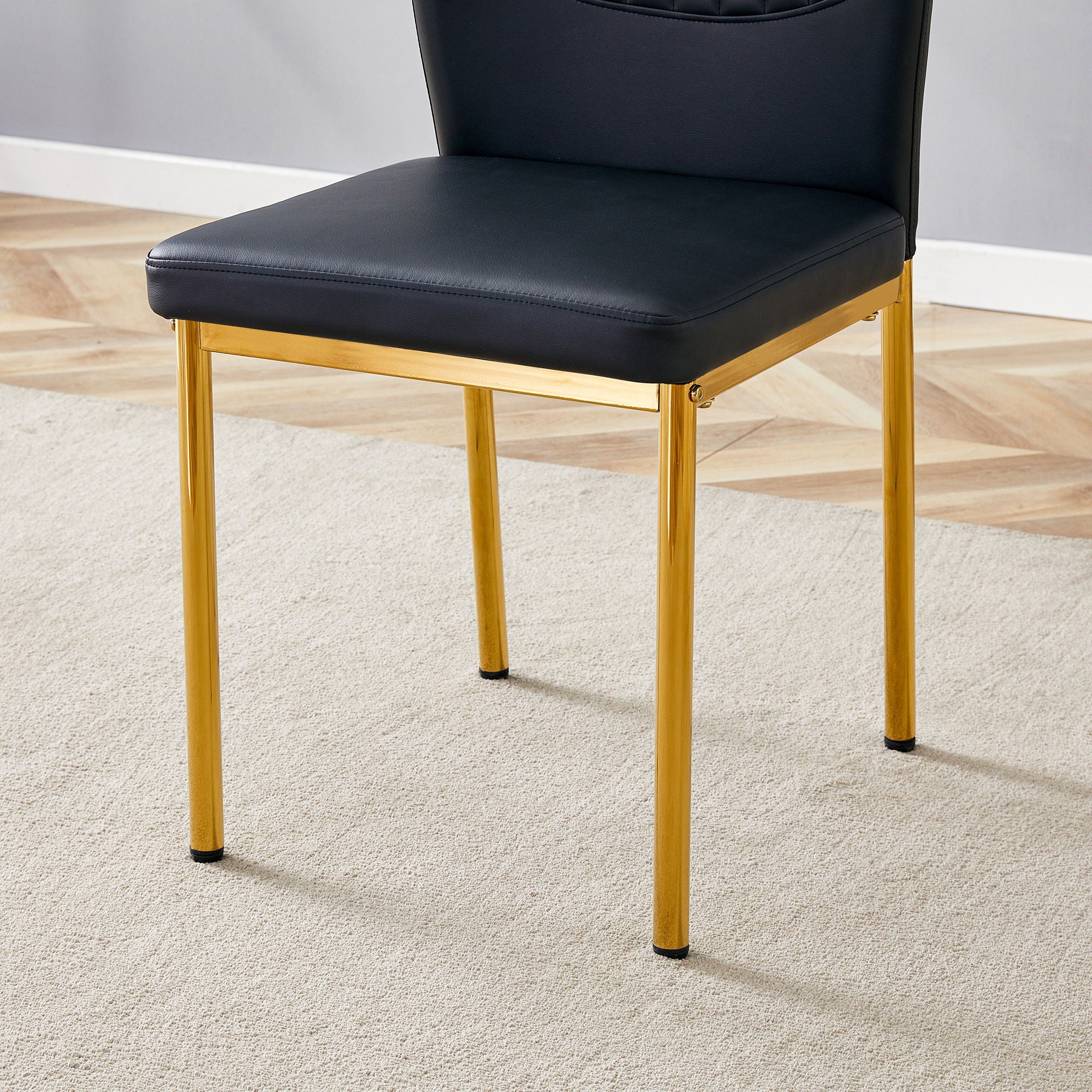 Luxury Simple Chair With Metal Leg