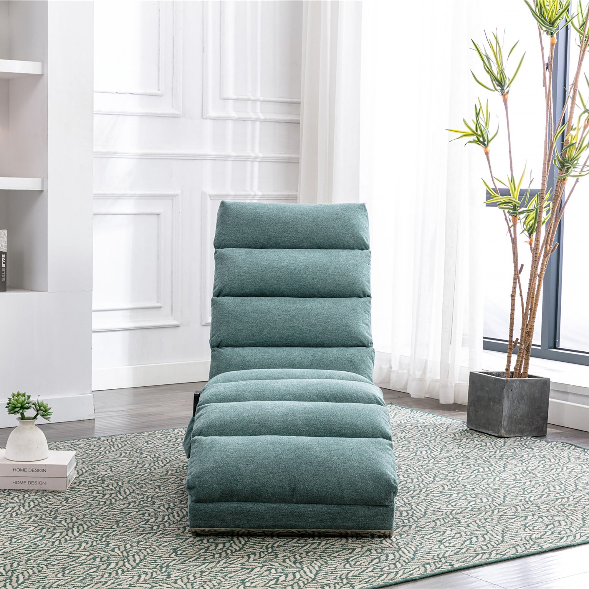 Massage Chaise Lounge Indoor With Remote Control, Ergonomic Electric Massage Lounger