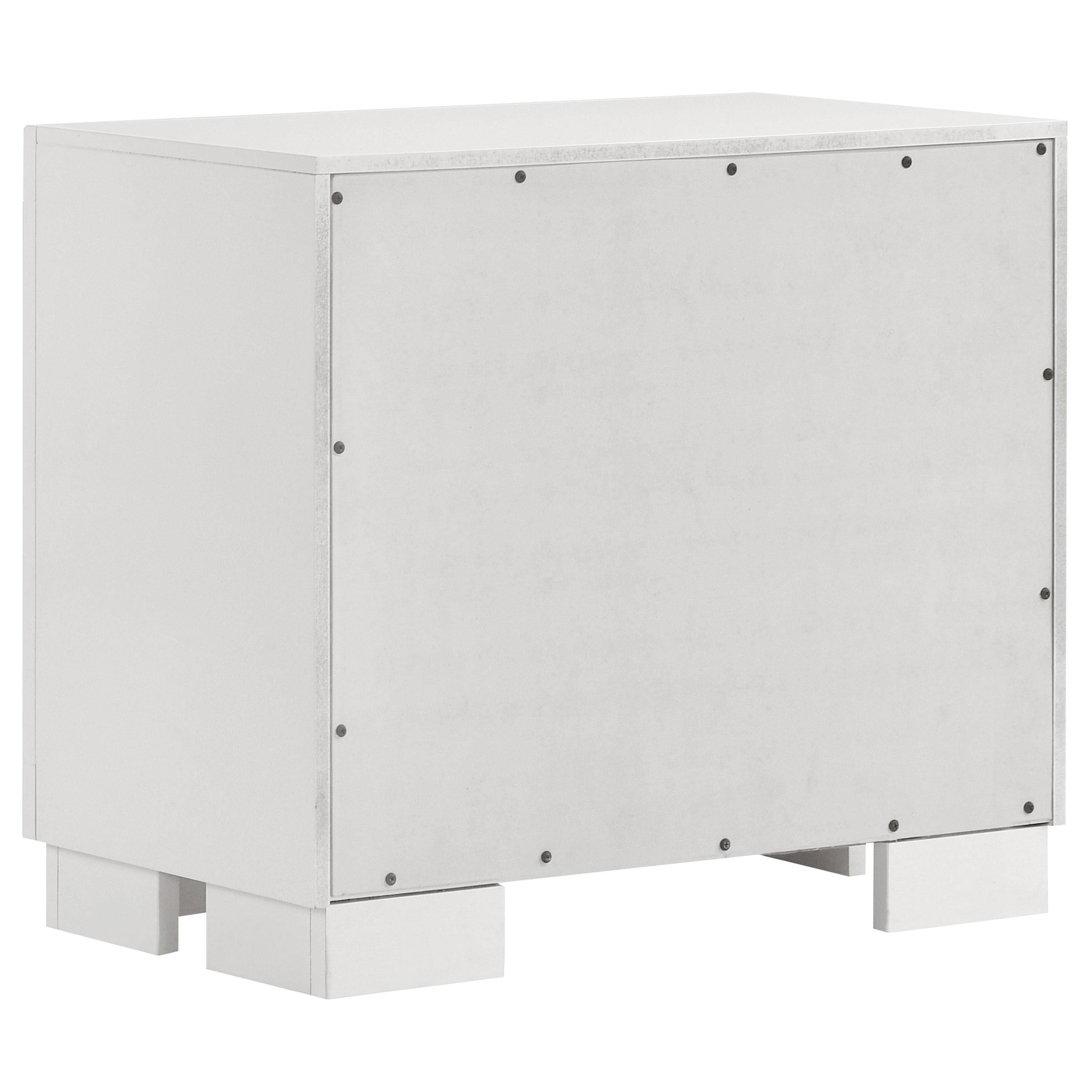Diamond Modern Furniture COA Jessica 2-Drawer Nightstand 202992 IMAGE 5