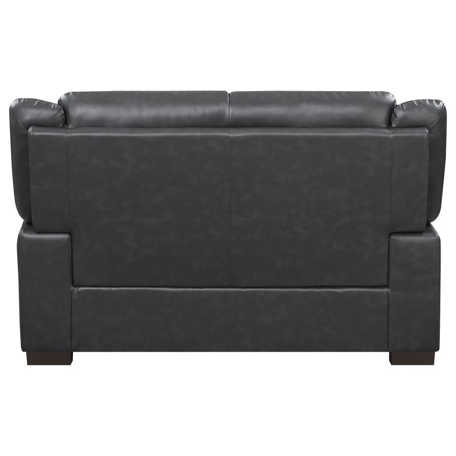 Arabella - Upholstered Padded Arm Loveseat - Gray