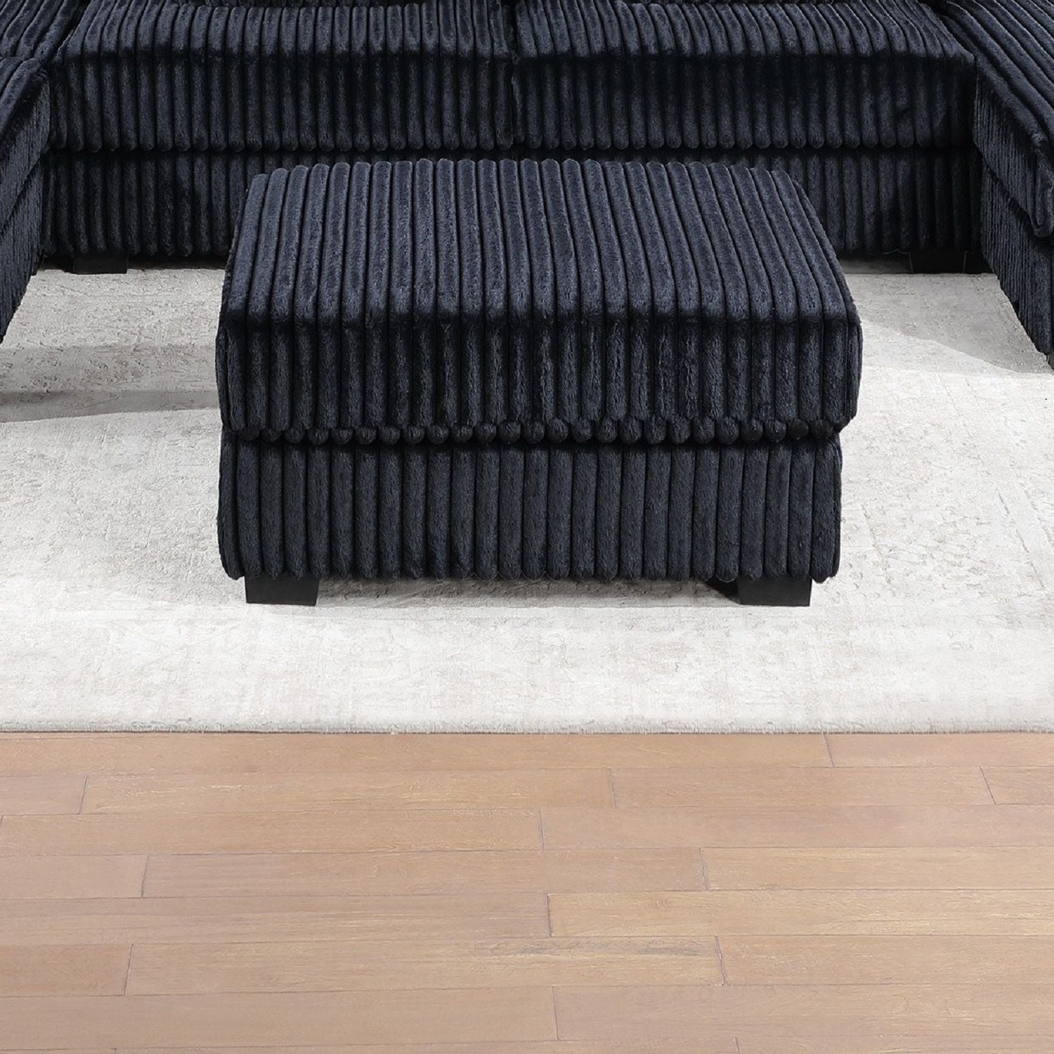 Contemporary Style Modular Sectional Sofa Set With USB, Cup Holder